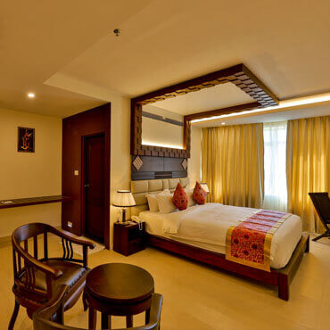 luxury double bedroom in annai resorts